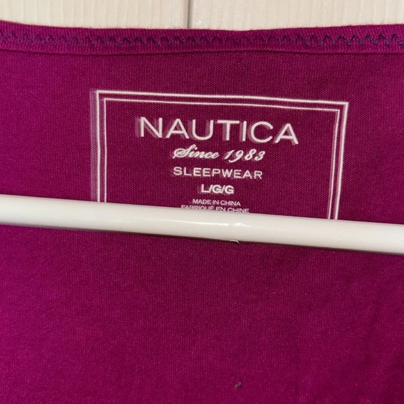 NAUTICA Sleepwear V neck Top Sz  Large - Picture 5 of 14